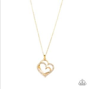 Gold heart necklace
